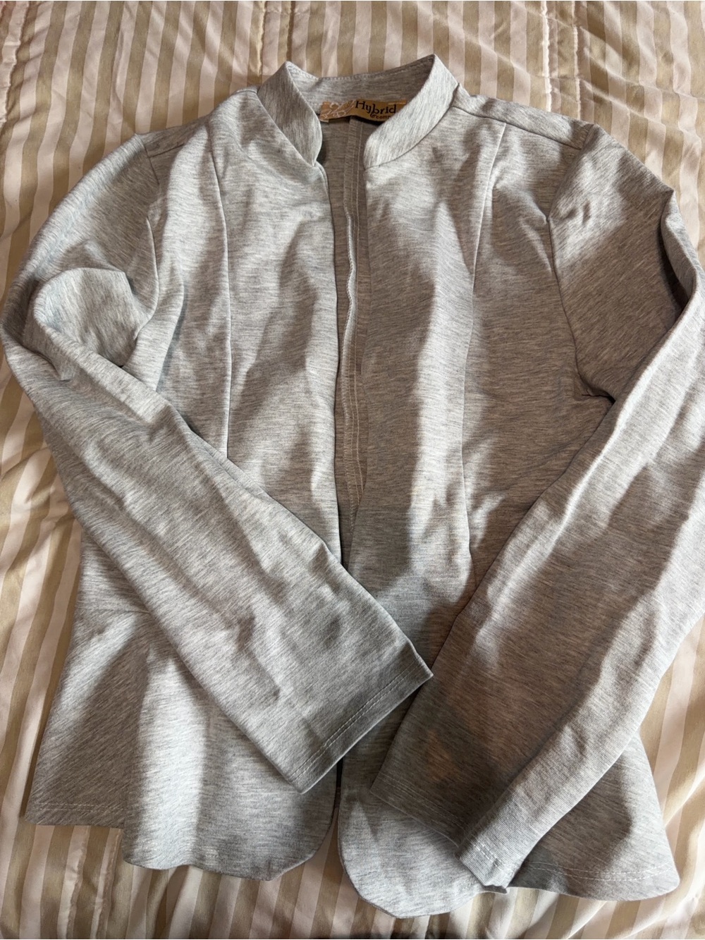 Women’s light grey jersey casual blazer